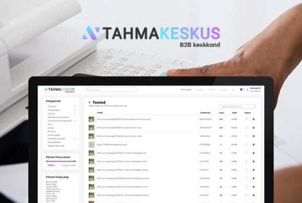 Automatiseeritud B2B keskkond Tahmakeskusele